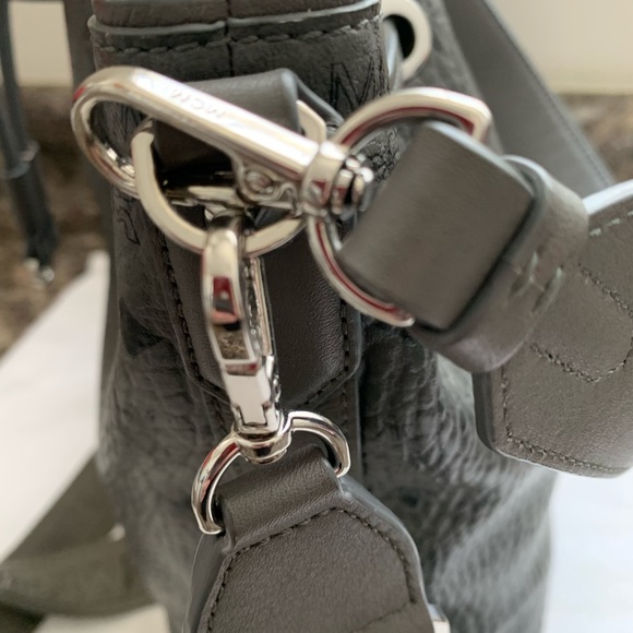 MCM Phantom Grey Small Drawstring Handbag - Picture 9 of 15